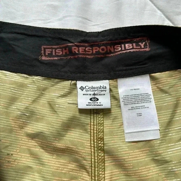 Columbia PFG fishing shorts size 40 green - Picture 5 of 8
